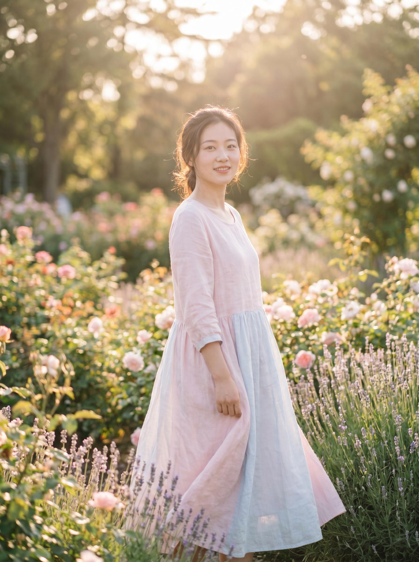 捷克户外美图：清新自然美少女写真